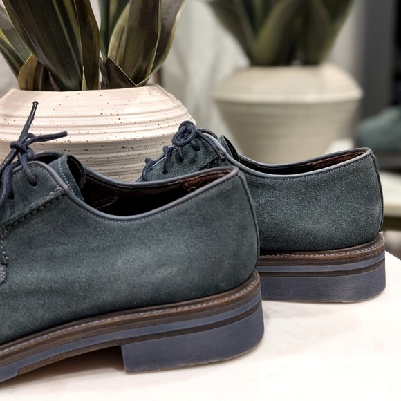 Bergdorf Goodman Men\'s Lace Up Blue Suede‎ Derby Shoes Classic main image 8